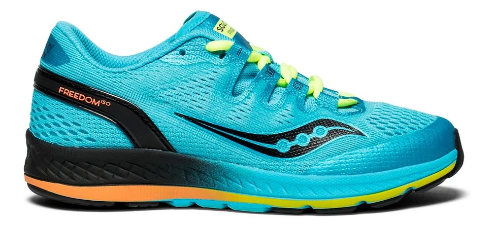 Saucony Kid's Freedom Iso (Blue/Black/Citron)