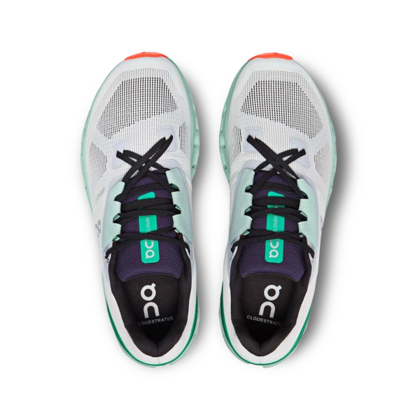 On Men’s Cloudstratus (Undyed-White/Creek) - Image 4