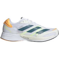 ADIDAS Men’s Adizero Adios 6 (FTWR White/Real Teal/Flash Orange)