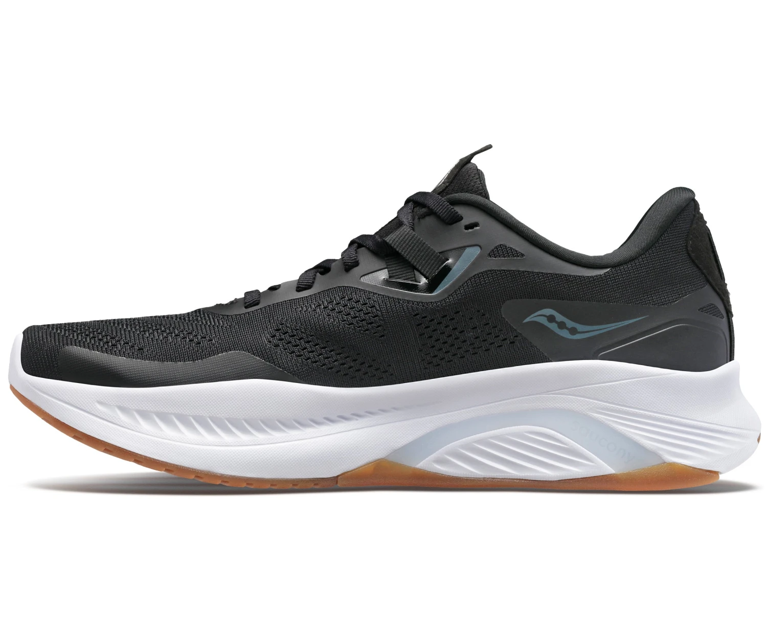 Saucony Men's Guide 15 (12 - Black/Gum) - Image 2