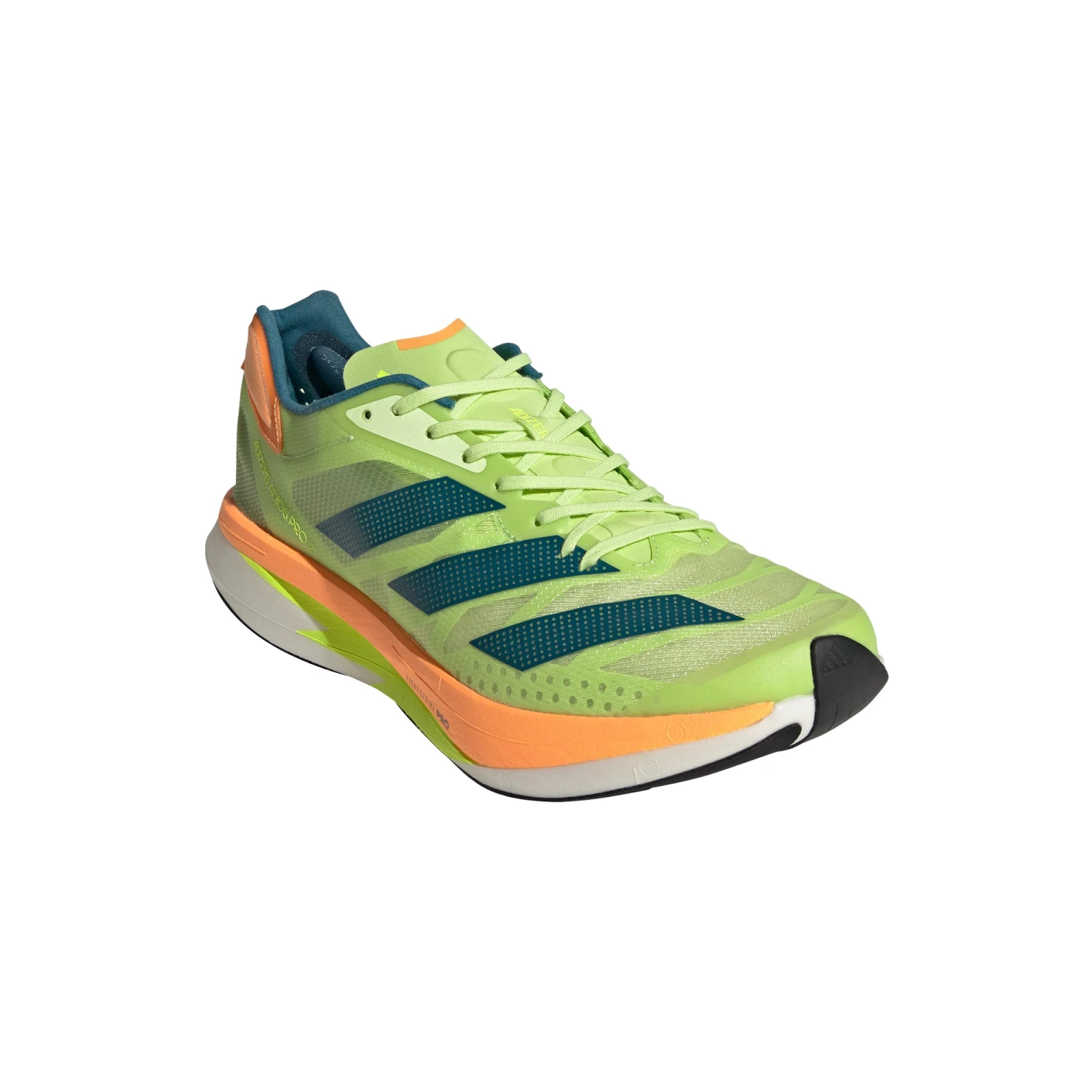 ADIDAS Unisex Adizero Adios Pro 2 (Pulse Lime/Real Teal/Flash Orange) - Image 3