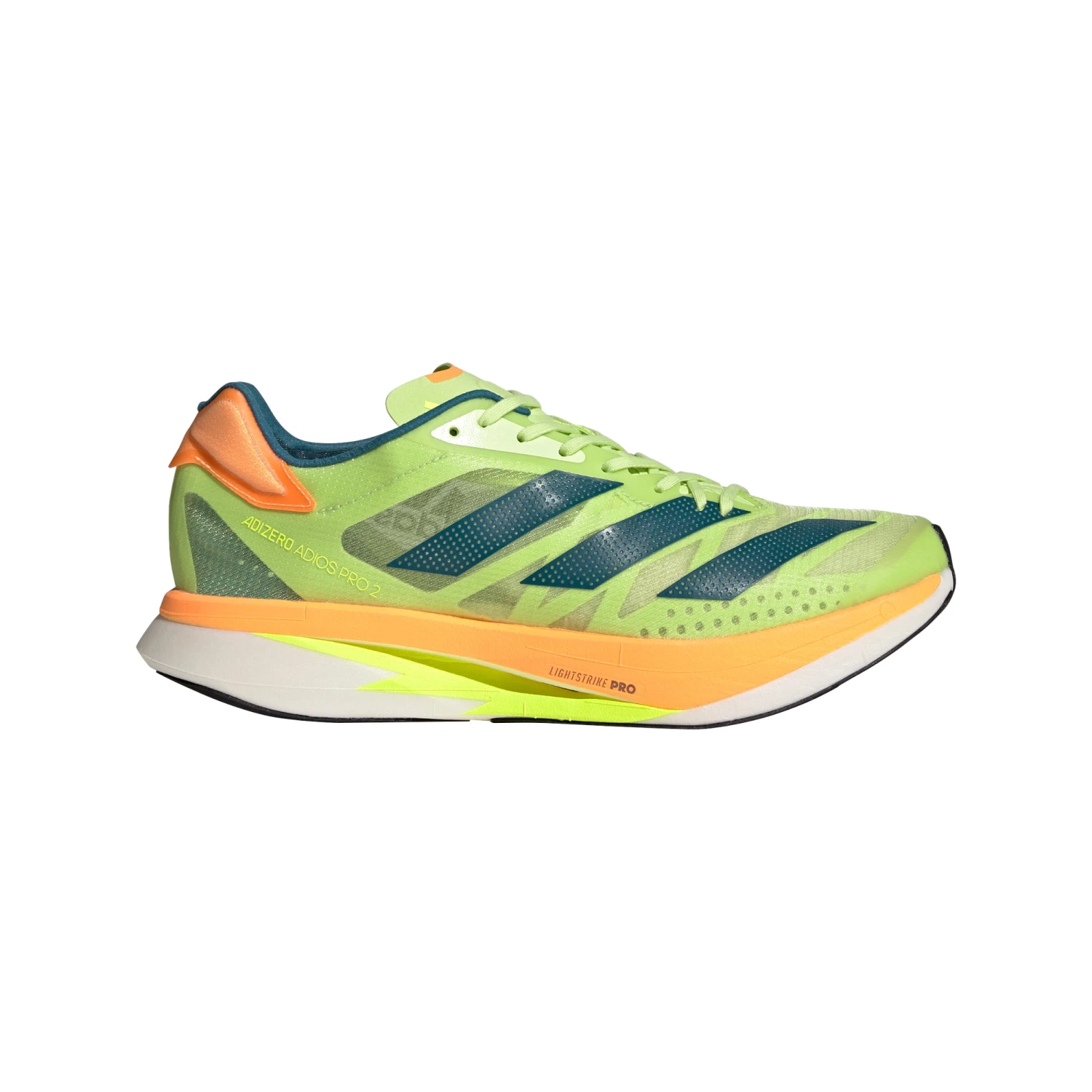 ADIDAS Unisex Adizero Adios Pro 2 (Pulse Lime/Real Teal/Flash Orange)