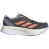 ADIDAS Women's Adizero Boston 11 (Grey Six/Coral Fusion/Blue Dawn)