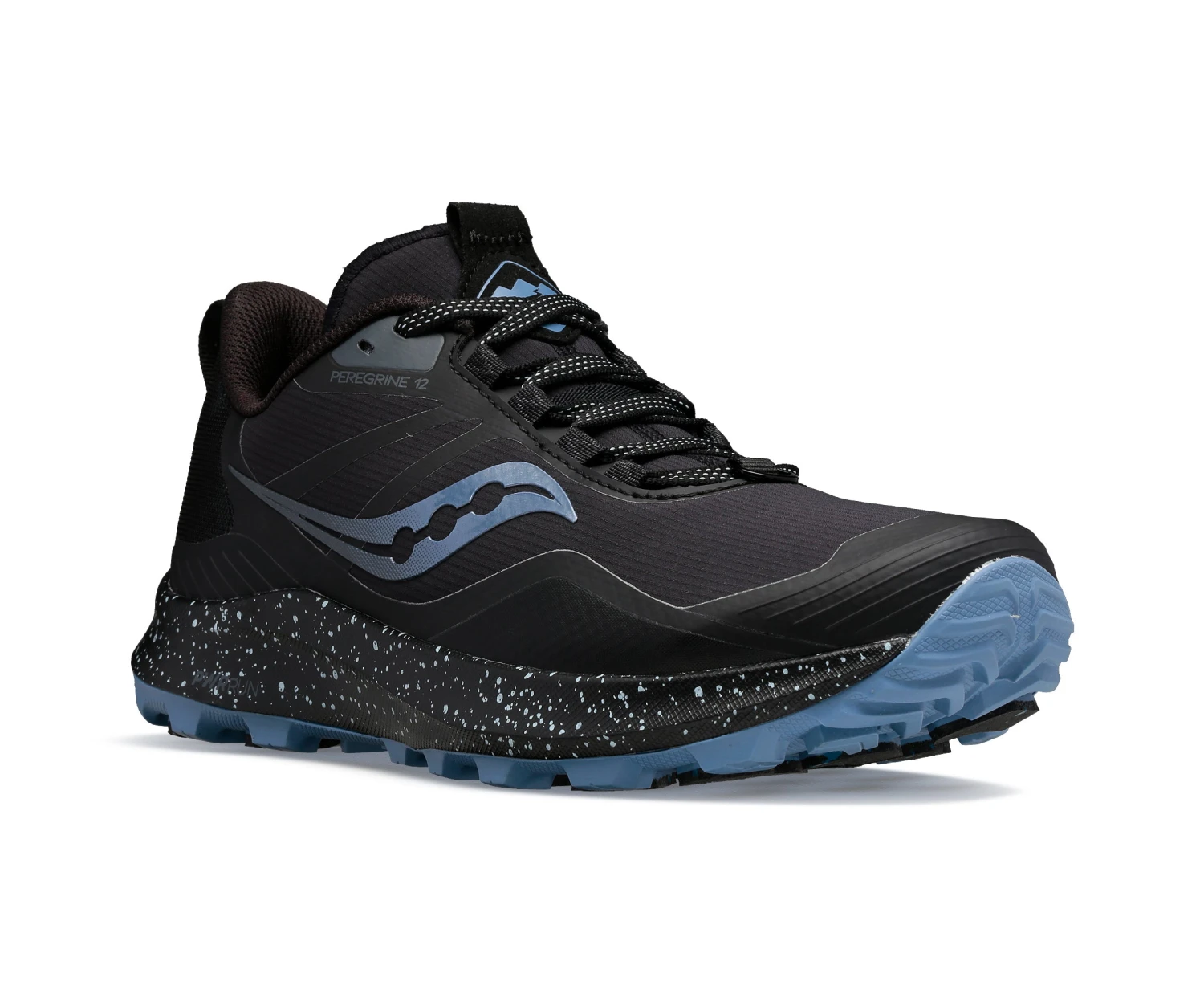 Saucony Women's Peregrine ICE+ 3 (10 - Black/Summit) - Image 2