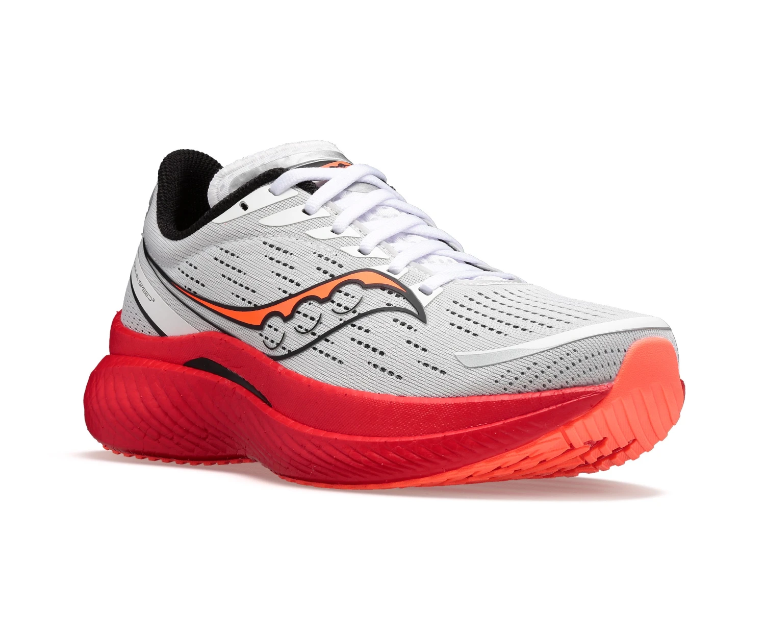 Saucony Men's Endorphin Speed 3 (85 - White/Black VIZI) - Image 2