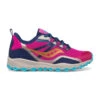 Saucony Big Kids Peregrine 12 Shield (99 - Navy/Turquoise/Pink)