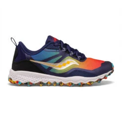 Saucony Big Kids Peregrine 12 Shield (98 - Blue/Red/Yellow)