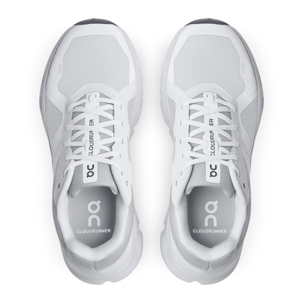 On Women's Cloudrunner (White/Frost) - Image 3