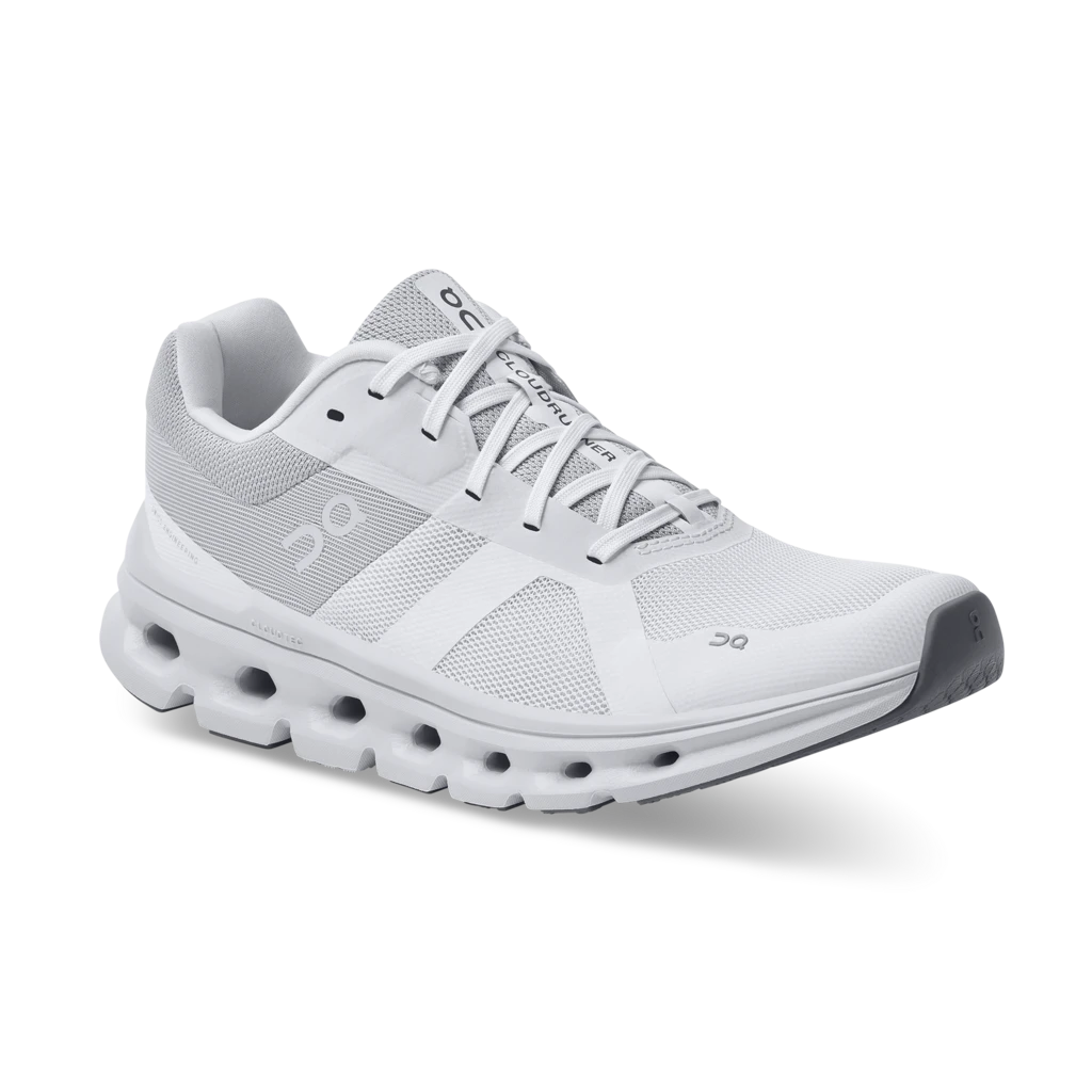 On Women's Cloudrunner (White/Frost) - Image 2